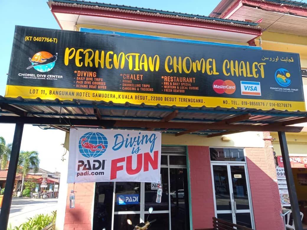 Perhentian Chomel Chalet Kampong Pasir Hantu Exterior foto